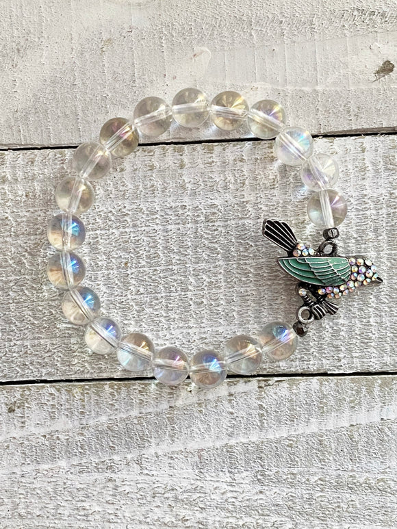 Hummingbird Aurora Quartz Single Bracelet