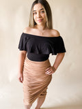 Wrapped Around You Midi Skirt