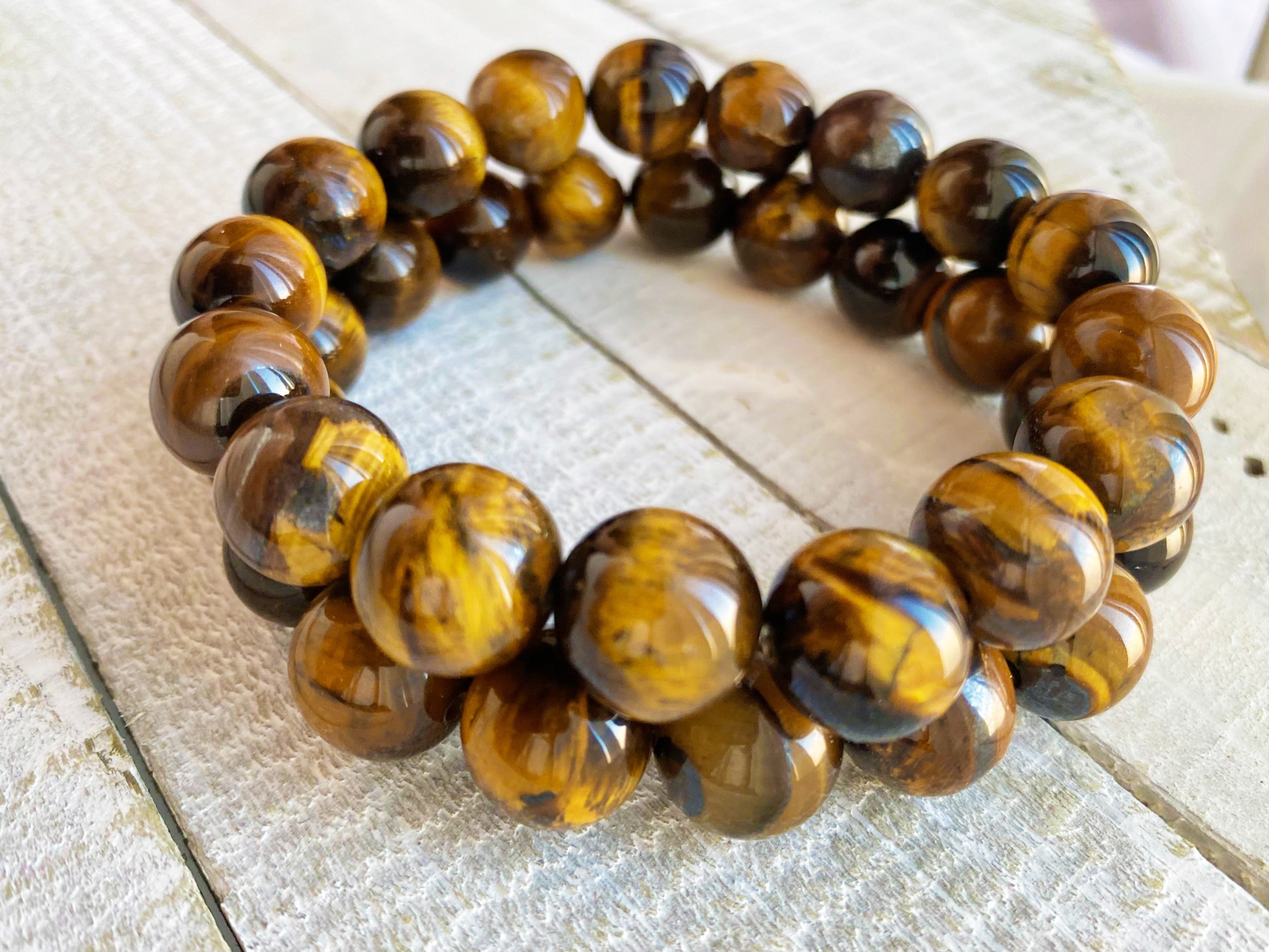 Tiger Eye Chunky Bead Bracelet