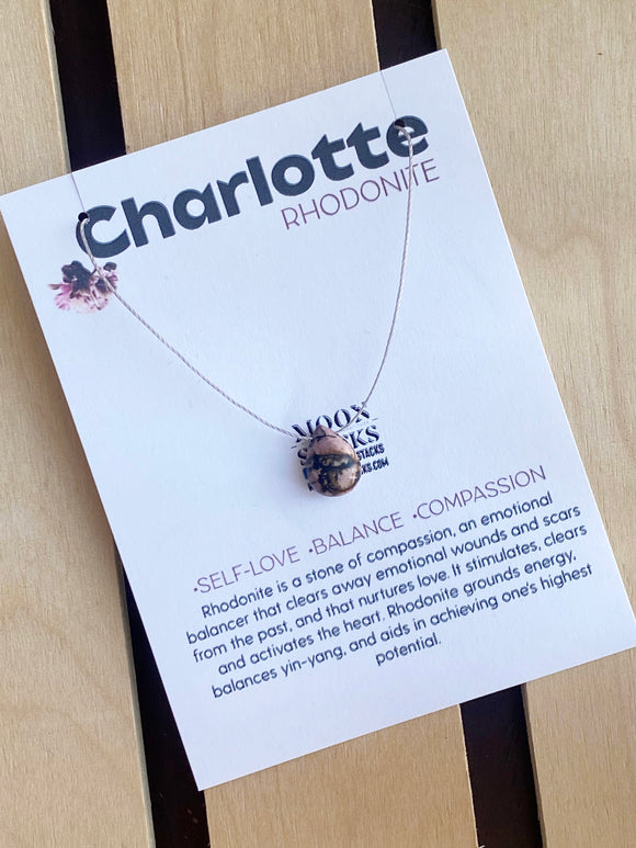 Charlotte Rhodonite Necklace