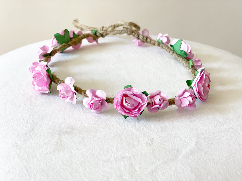 Light Pink Flower Crown