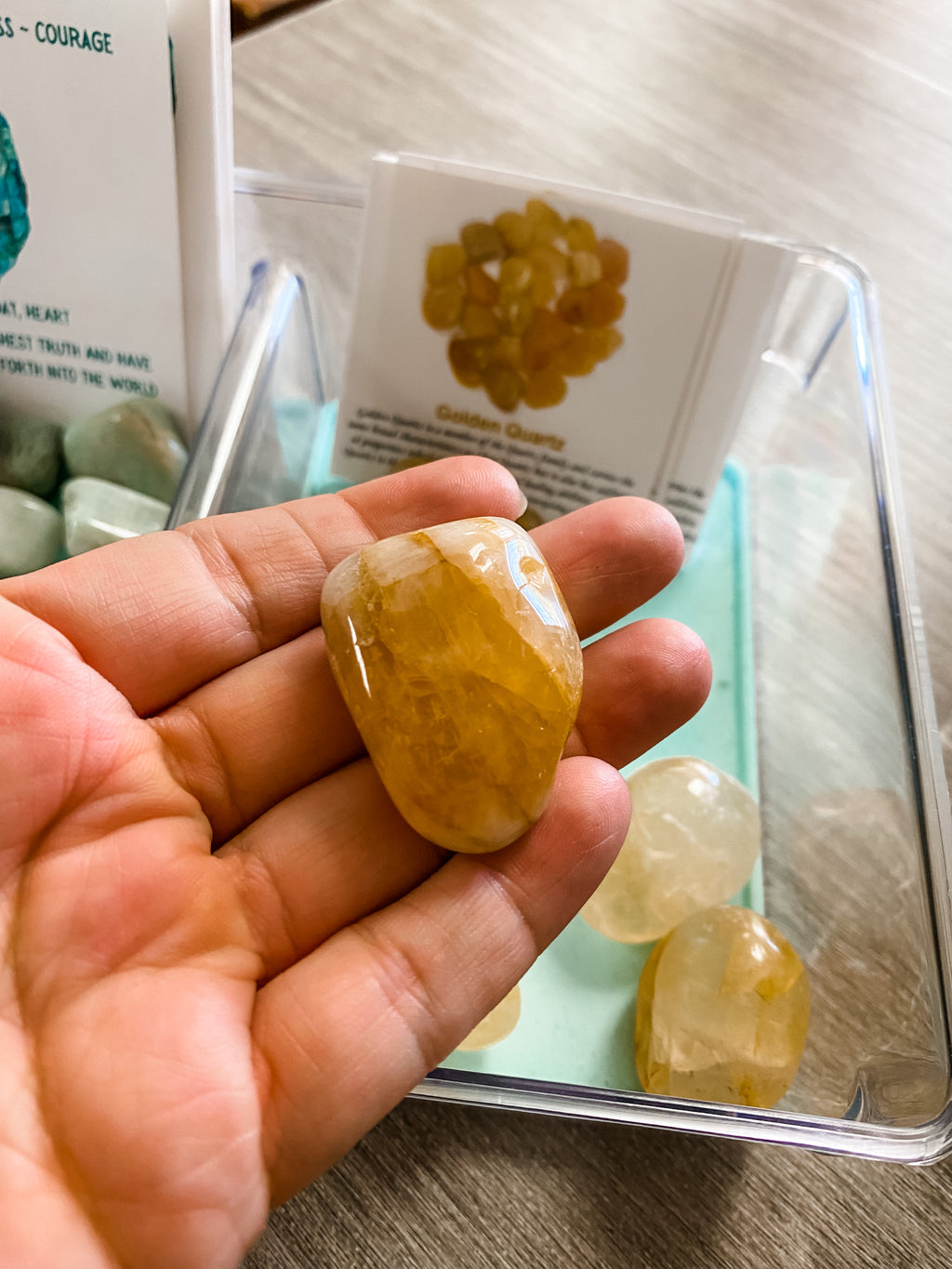Golden Healer Quartz Tumbled Stone