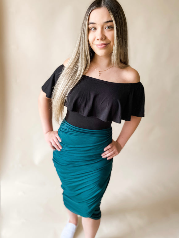 Wrapped Around You Midi Skirt