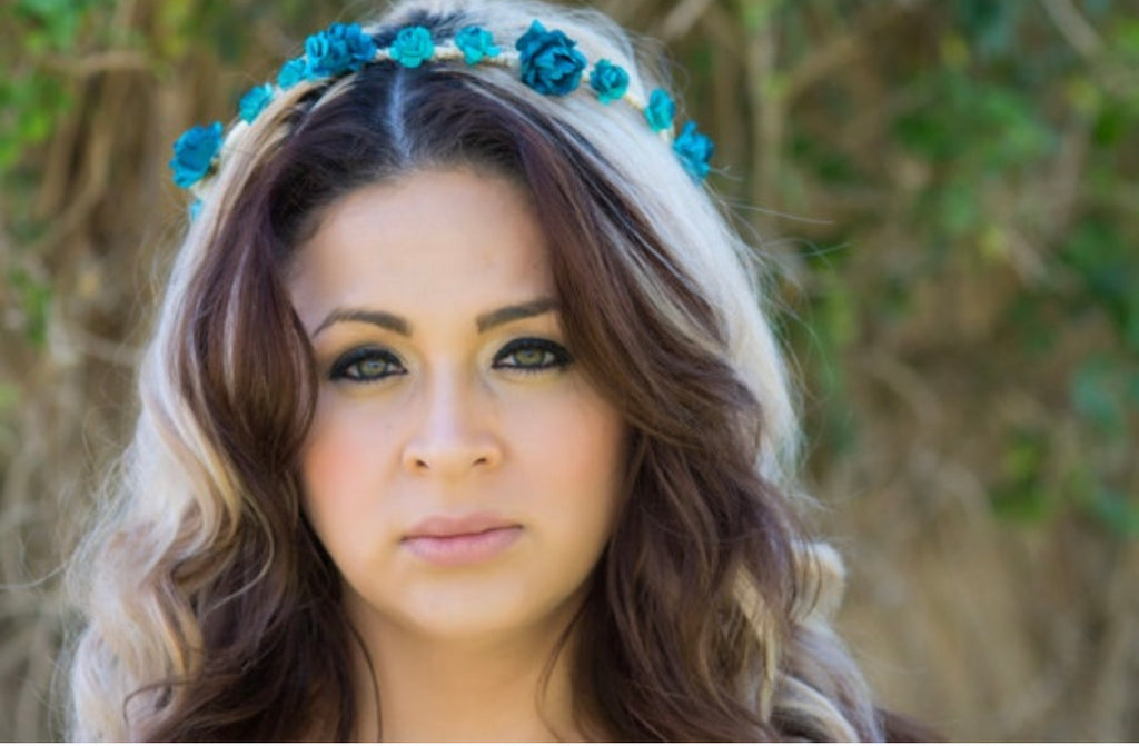 Turquoise Flower Crown