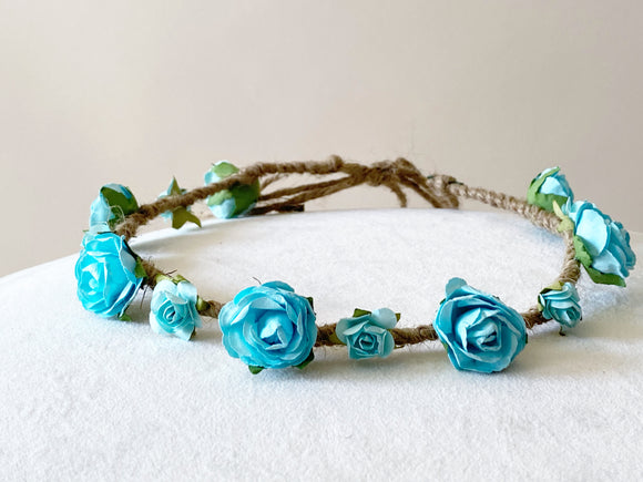 Baby Blue Flower Crown