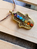 Hamsa Chakra Necklace