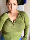 Holly Waffle Knit Fabric Top