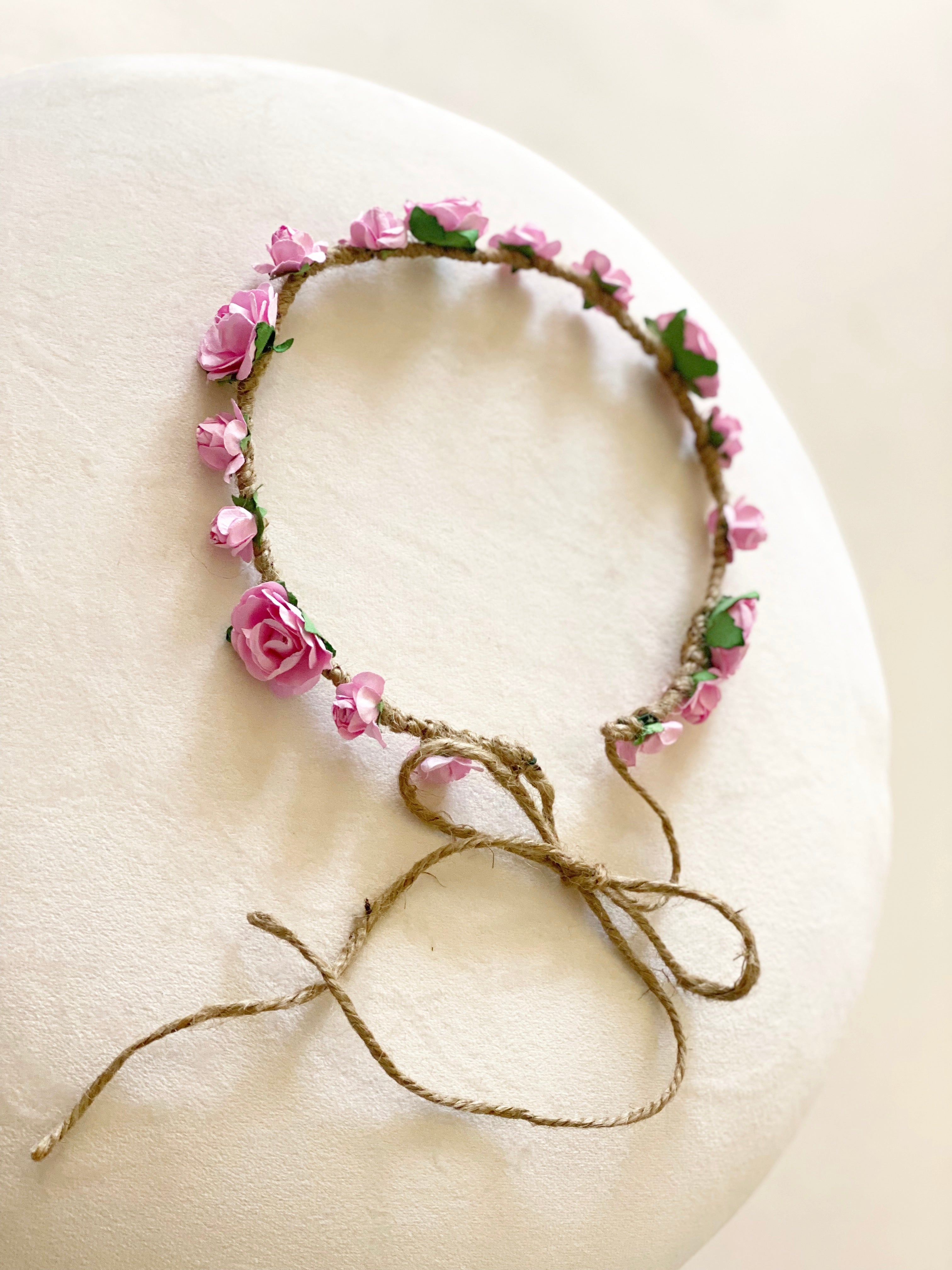 Light Pink Flower Crown